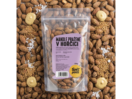Mandle pražené v hořčici 200g