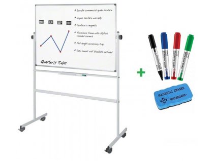 mobilni oboustranna magneticka tabule 150x120 Supraviz