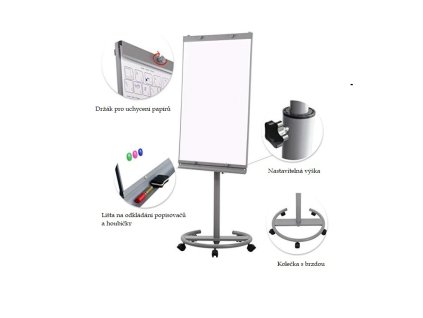 Flipchart Round BW Gray