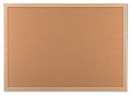 Korková nástenka s dreveným rámom