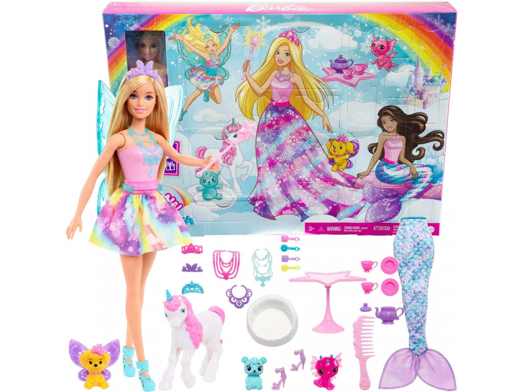 Adventní kalendář Barbie Dreamtopia s panenkou 25 Supr Hračky