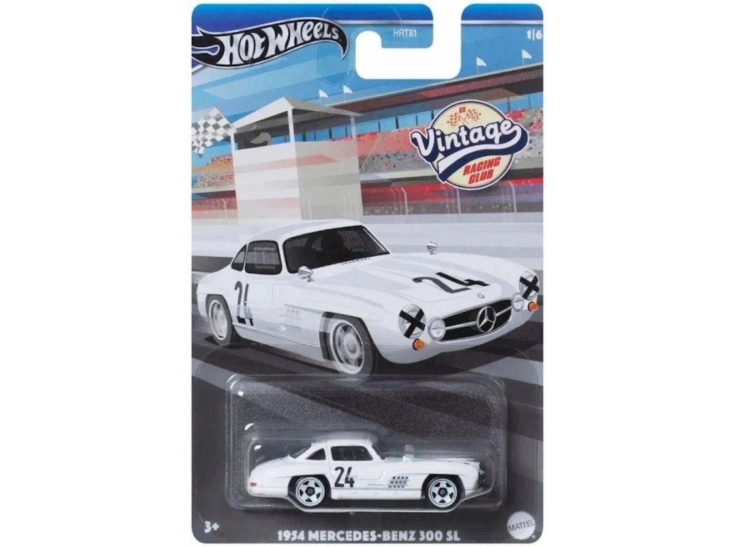 Hot Wheels Vintage Sběratelské Autíčko 1954 Mercedes Benz 300 SL HRV00