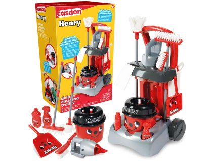 Casdon 674 Henry Deluxe úklidová sada s vysavačem a mopem