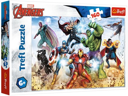 Puzzle Avengers připraveni zachránit svět 160 prvků Trefl 15368