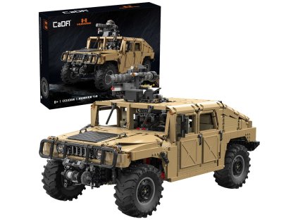 Cada C61036W Humvee vojenský obrněný automobil bloky 1:8 3935 kusů