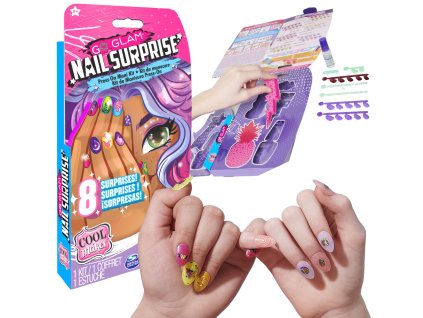Cool Maker Go Glam Nail Surprise sada na nehty tipy + příslušenství lak na nehty