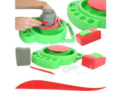 Sada uměleckého hrnčířského kruhu na výrobu váz