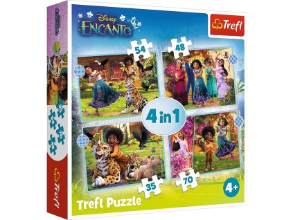 Puzzle 4v1 Naše kouzelné Encanto 207 dílků