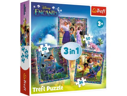 Puzzle 3v1 Heroes of Encanto 106 dílků