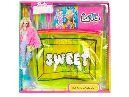 Barbie Extra sada penálu s příbory + samolepky