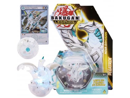 Bakugan Legends svítící Nova Pegatrix figurka a karty