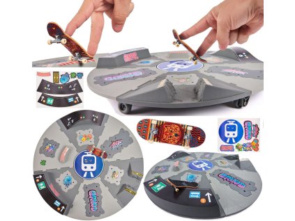 Tech Deck Shredline Sada otočné rampy o 360 stupňů 51 cm + příslušenství
