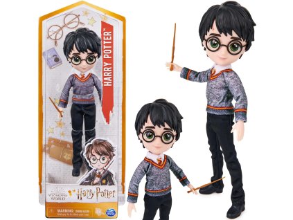 Figurka Harryho Pottera s hůlkou 20 cm