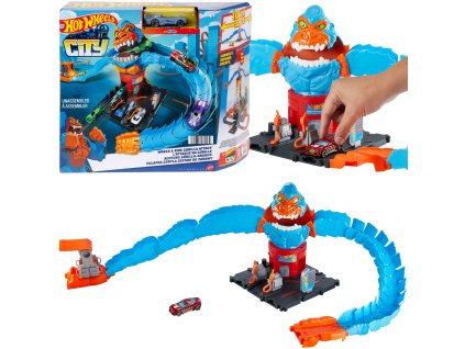 Sada Hot Wheels City Gorilla Trap + vozidlo