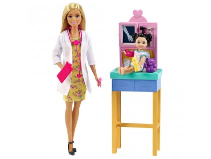 Barbie Dětský lékař v ordinaci s batoletem GTN51