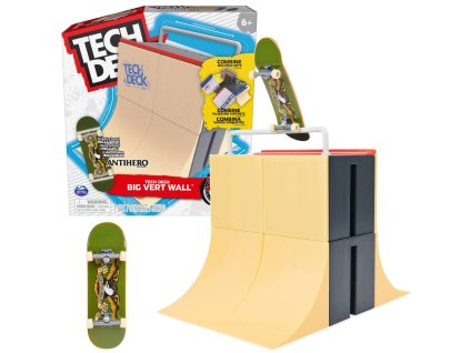 Tech Deck fingerboard Big Vert Wall rampa set + skateboard