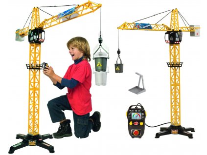 Dickie Construction Crane 100 cm řiditelný jeřáb se zvukem