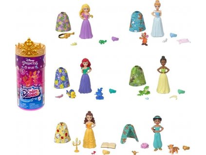 Panenka Disney Princesses Royal Color Reveal + příslušenství