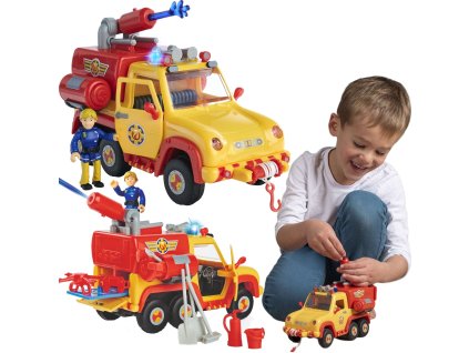 Hasičské auto Fireman Sam Venus 2.0 se světlem a zvukem figurky Penny