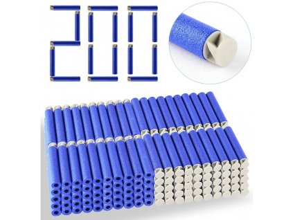 Nerf 200 Accustrike modré šípy pro odstřelovače s šedou hlavicí