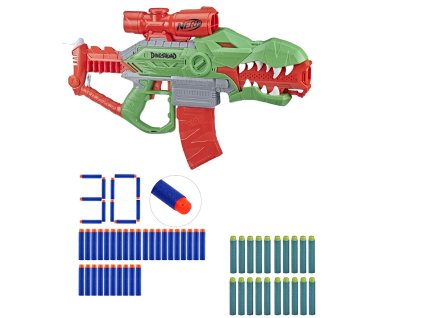 Nerf Dinosquad Rex-Rampage F0807 + 30 šipek waffle