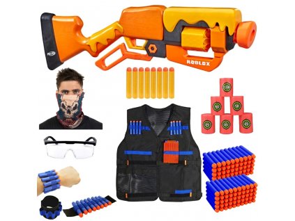 Nerf Roblox Adopt Me Bees F2486 + vesta + šátek + brýle + opasek + terče + 100 šípů