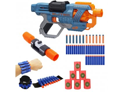 Nerf Elite 2.0 Commander RD-6 E9485 + zaměřovač + terče + opasek + 30 šípů