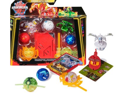 Bakugan Battle Pack Strategická hra + figurky Bruiser 2x Dragonoid Hammerhead Nillious