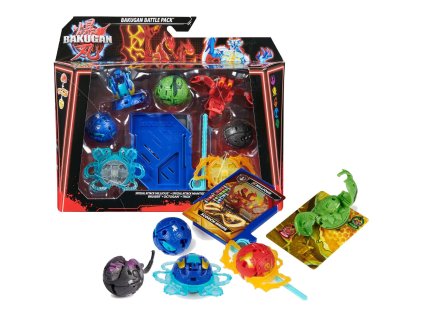 Bakugan Battle Pack Speciální figurky Attack Nillious a Mantid + Bruiser Octogan Trox