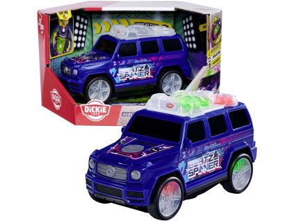 Hudební rotující interaktivní vůz Mercedes-Benz třídy G Beat Spinner Streets'n Beatz Modrý terénní světlo a zvuk