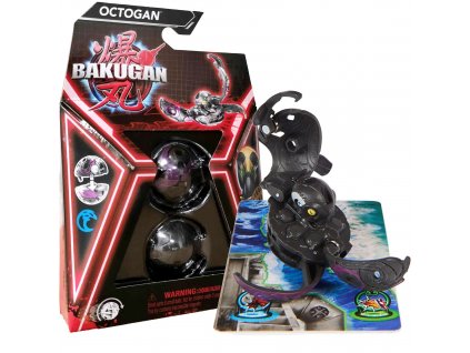 Bakugan Octogan Black Transformující bitevní figurka + karty