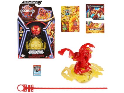 Speciální útok Bakugan Speciální útok Dragonoid Otáčení prstenu akční figurky + roztočení hlavních karet