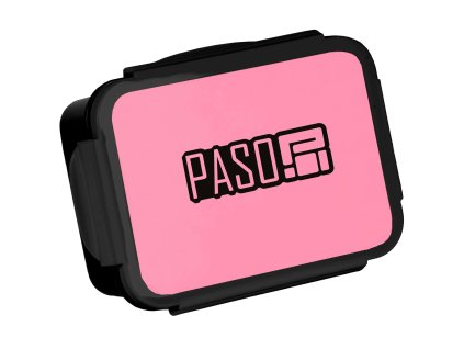 Paso Breakfast Box Lunch Box černo-růžový 650 ml