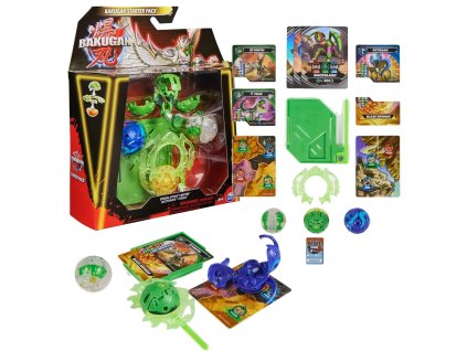 Bakugan startovní sestava Special Attack Ventri Octagon Trox 3 figurky