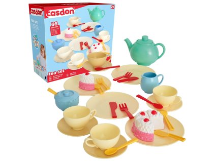 Čajová souprava šálek kávy koláče pro děti 36 položek