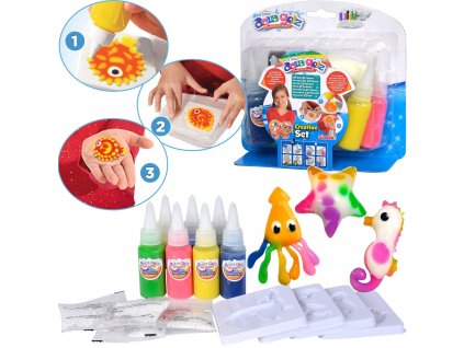 Aqua Gelz Creative Set 7 barev gelů + formičky