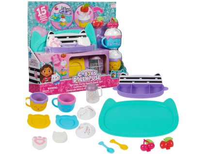 Gabi's Cat House Kitchen Set Tác s košíčky + doplňky 15 prvků
