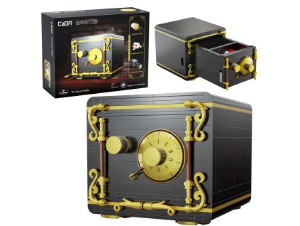 CaDA Stavebnice Tajemství trezoru Černá banka 442 dílků