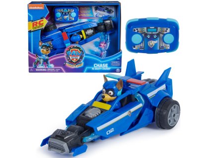 PAW Patrol The Movie 2 Dálkově ovládaný automobilový pes Chase modré RC vozidlo
