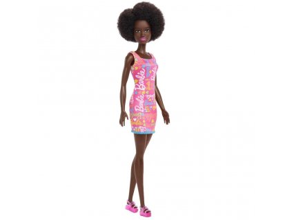 Panenka Barbie bruneta v letních šatech HGM58