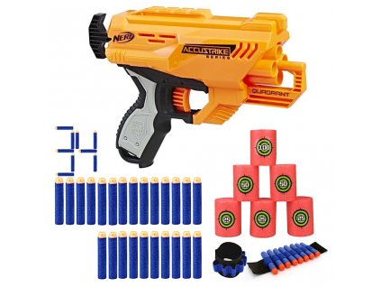 Nerf N-Strike Elite Accustrike Quadrant E0012 + 30 šípů + terče + páska na ruku