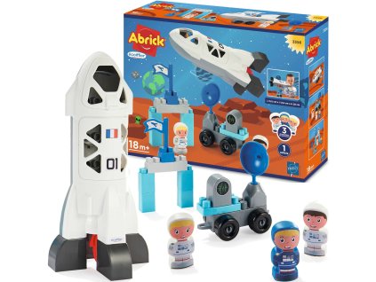 Raketa Ecoiffier Abrick Blocks Space 23 kusů