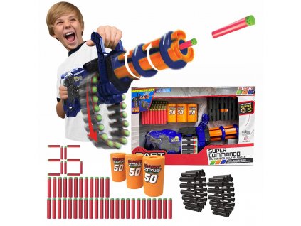 Dart Zone Minigun sestava Super Commando 6300