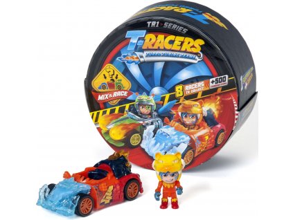 Překvapivé auto T-Racers Turbo Wheel + figurka řidiče MagicBox
