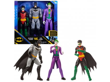 Velká sada 3 v 1 DC Comics Velké figurky Batman, Robin, Joker 30 cm