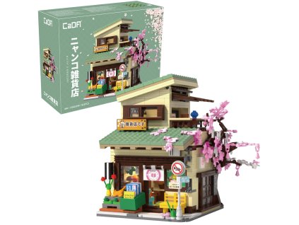 Stavební bloky CaDA Kitty Shop budova v japonském stylu s LED osvětlením 921 prvků C66015W