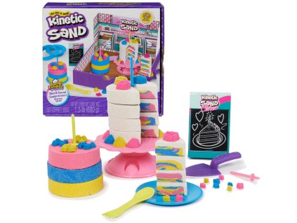 Kinetic Sand Kinetic Sand Rainbow Cake Shoppe Set Cukrárna Cukrárna Dorty Dorty + příslušenství