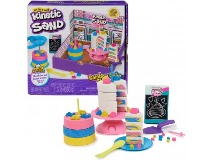 Kinetic Sand Kinetic Sand Rainbow Cake Shoppe Set Cukrárna Cukrárna Dorty Dorty + příslušenství