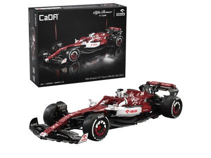 CaDA Stavební Cihly Alfa Romeo Formule 1 Team Orlen Závodní auto červené 1868 prvků