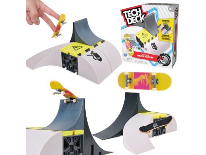 Sada hmatníků Tech Deck Rampa Power Flippin Disorder + barevný sběratelský skateboard